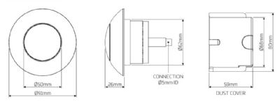 THOMAS DUDLEY CHROME PUSHFLO DOME PNEUMATIC SINGLE FLUSH 91mm ROUND PUSH BUTTON, 316562 (P2G) THOMAS DUDLEY CHROME PUSHFLO DOME PNEUMATIC SINGLE FLUSH 91mm ROUND PUSH BUTTON, 316562 (P2G)